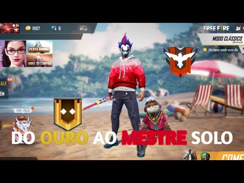 do ouro ao mestre solo -mobile -(sem dobro pontos) temporada 15 Free FIRE