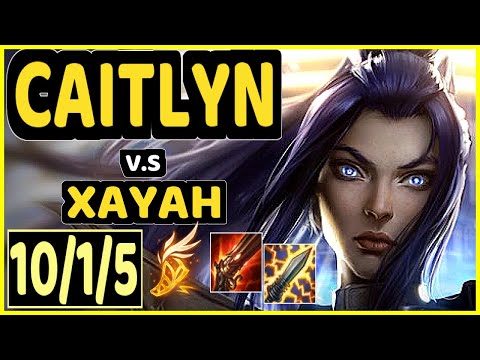 APHROMOO (CAITLYN) vs XAYAH - 10/1/5 KDA BOTTOM ADC GAMEPLAY - NA Ranked MASTER