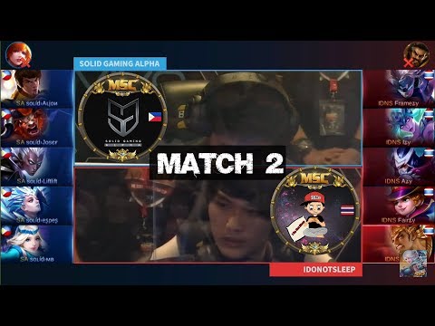 Grand Final IDONOTSLEEP VS SOLID GAMING ALPHA Match 2 - MSC Five Nations Final