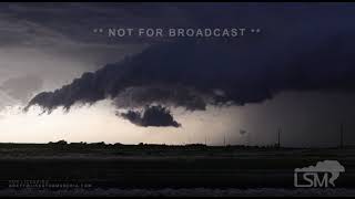 05-23-2023 Plainview, TX - Incredible Lightning with Rainbow, Blowing Dust, Shelf Cloud Time Lapse