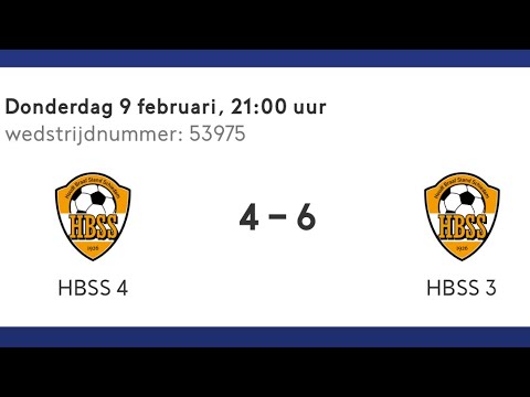 HBSS 4 - HBSS 3 | Competitiewedstrijd | 09-02-2023