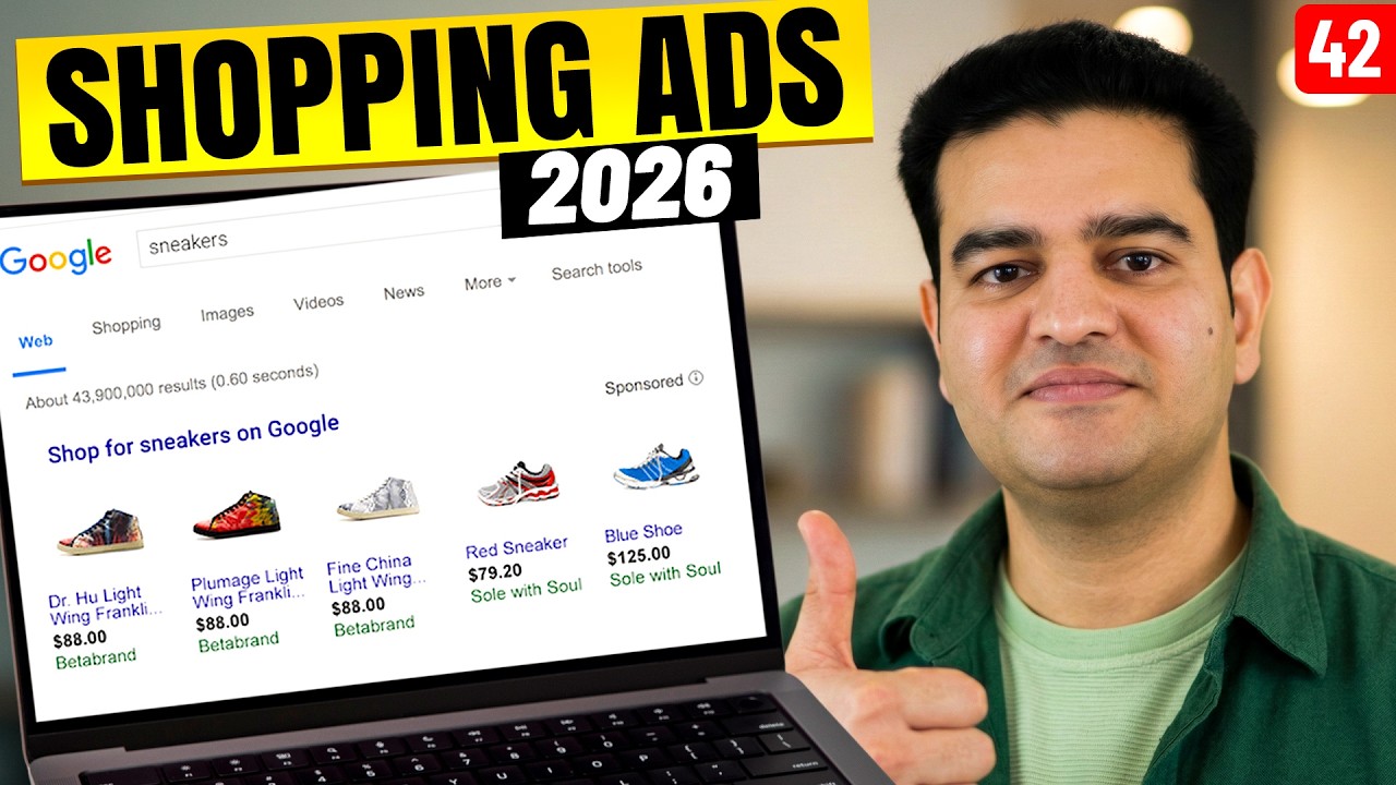 Google Shopping Ads Tutorial 2026 | How To Setup Google Ads for Ecommerce Website | #shoppingads
