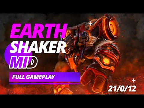 NOTHING TO SAY Earthshaker MID | new meta | dota 2 | ranked | 7.34b