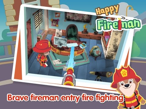 Happy Fireman Funny Game Video
