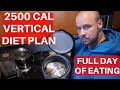 FULL DAY OF EATING 2500 CALORIES ON THE VERTICAL DIET