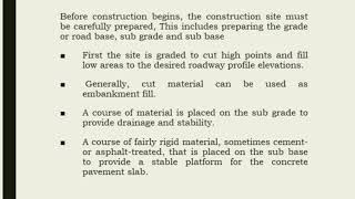 GROUP 7: Portland Cement Concrete Pavement Construction