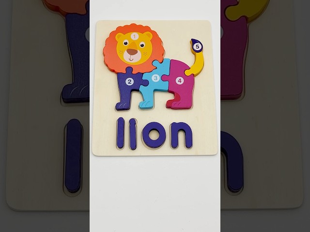 Vídeo relacionado con Blumuze Puzzle Madera Adulto, León en 3D de la Serie Vision Puzzles, Rompecabezas de Madera Animal Único para Adulto, Wooden Puzzles 300pcs-L-34 * 34cm