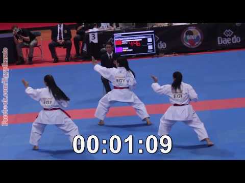Female Team Kata   Finals Egypt