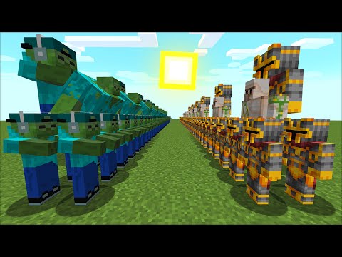 Minecraft TITAN MC NAVEED VS MARK ZOMBIE MOD / FIGHT BABY MOBS BATTLE WITH TECHGUNS!! Minecraft Mods