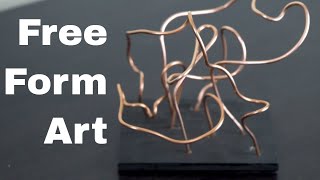 Free Form Copper Sculpture | Making an Art Piece From Electrical Wire