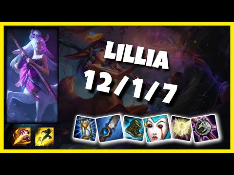 KOREAN Challenger Lillia JUNGLE (12/1/7) vs FIDDLESTICKS Gameplay Replay - Patch 10.20