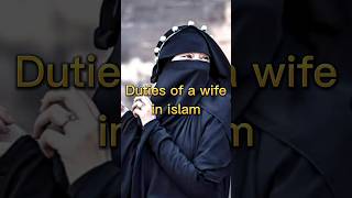 Duties of a Wife 🧕🧕 #islam #shorts