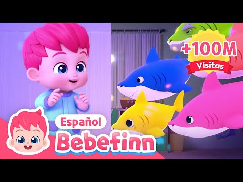 Tiburón Bebé Du Ru Du Ru | Cantemos en español e inglés | Canciones Infantiles | Bebefinn en español
