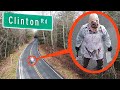 when your drone see's this on Haunted Clinton Road DO NOT try to pass him! Drive away FAST!