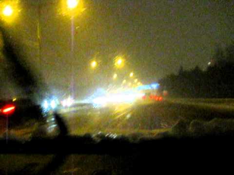 Snöväder i Stockholm