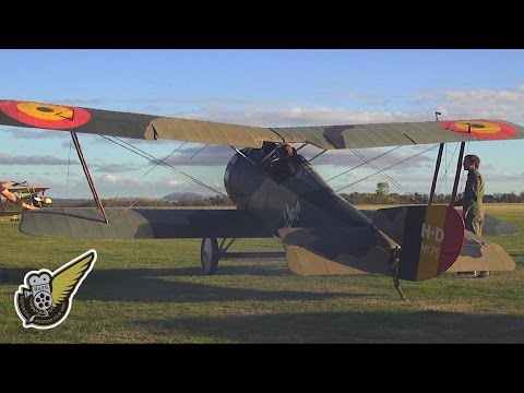 TVAL's 1917 French Hanriot HD.1 aircraft in Belgian colours