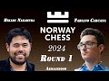 Caruana Vs Nakamura - Norway Chess 2024 - Sicilian Defense