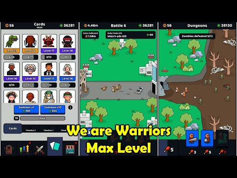 We are Warriors Game Max Level Gameplay - YouTube