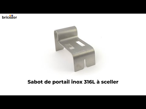 Sabot de portail inox 316L à sceller TORBEL