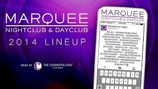 Marquee 2014 Lineup Announcement