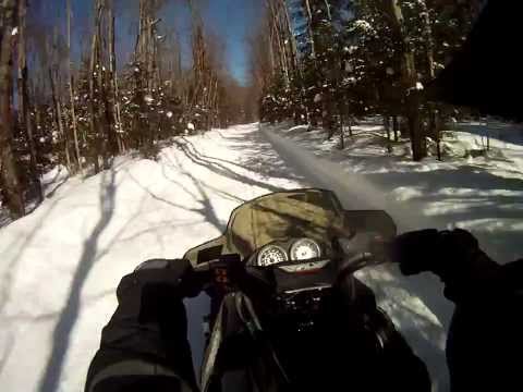 tug hill snowmobiling pine tree to 10 mile crossing 2/12/14 part 4