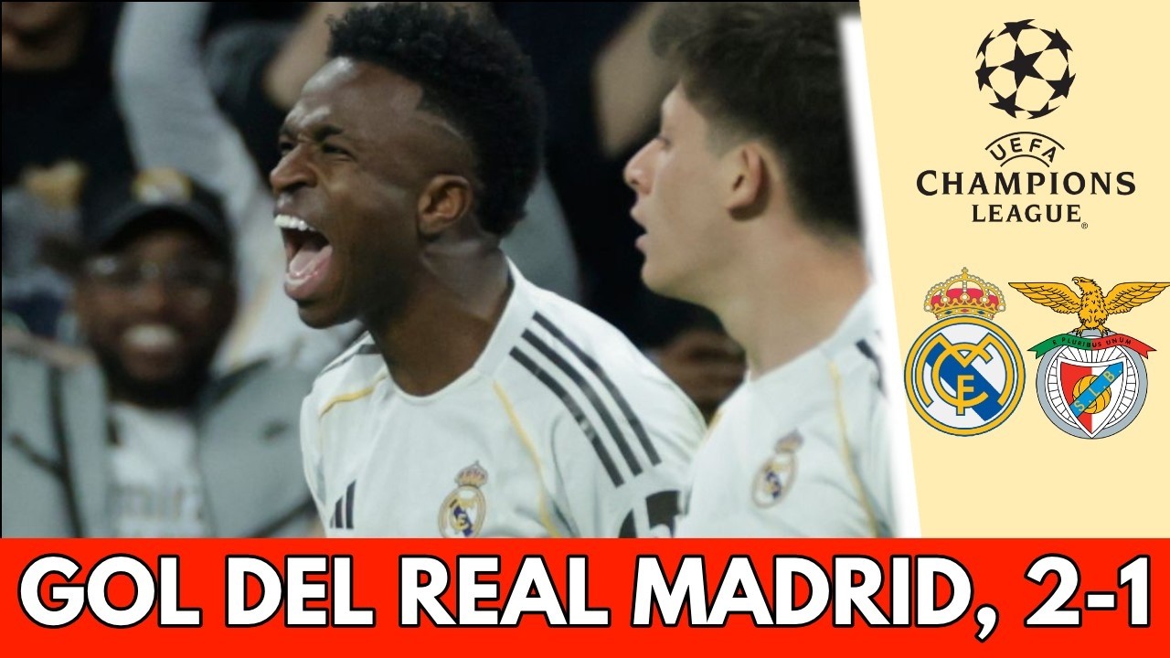 GOLAZO de VINICIUS pone a ganar al REAL MADRID y está a un paso de los OCTAVOS de  CHAMPIONS LEAGUE