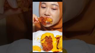Download lagu PERDANA MUKBANG AYAM RICHEESE🤯 cc:inicia #mukbang #short mp3
