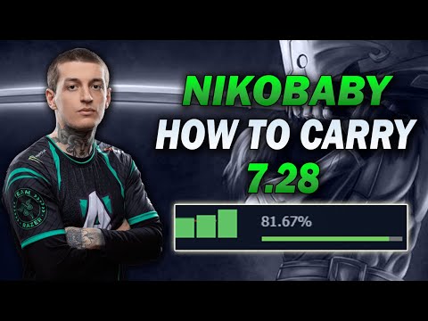 Nikobaby - Juggernaut 81% Win Rate in 7.28 Master Class Carry | Dota 2 Pro Gameplay