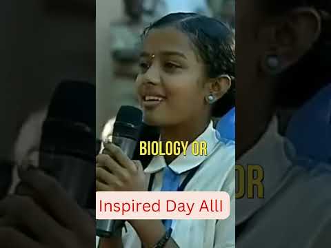 Sir Apj Abdul kalam sweet gesture to a little girl  Speech to Students #shorts