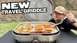 Creekside Breakfast with the NEW 22" Solo Steelfire Travel Griddle - Easy Breakfast for Camping