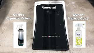 Gyeon Fabric Coat vs. CarPro Cquartz Fabric