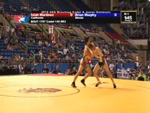 Cadet Freestyle 140 pounds - Brian Murphy vs. Isiah Martinez