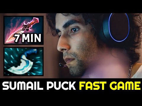 SUMAIL Puck Super Fast Game with 7min Witch Blade Dota 2
