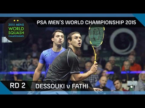 Squash: 2015 PSA Men's World Championship Rd 2 Highlights: Dessouki v Fathi