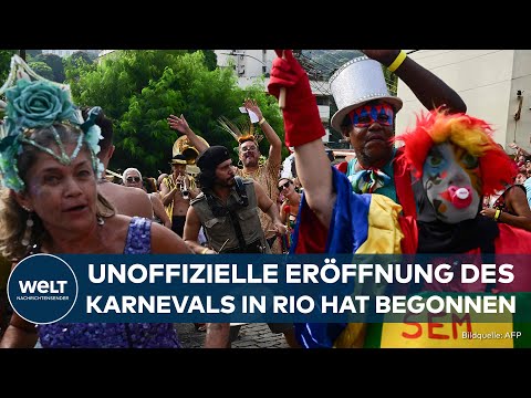 PARTY IN RIO DE JANEIRO: Feierwütige eröffnen inoffiziell den berühmten Karneval in Brasilien