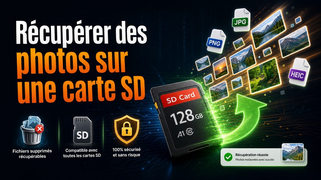 récupérer des photos sur carte SD 