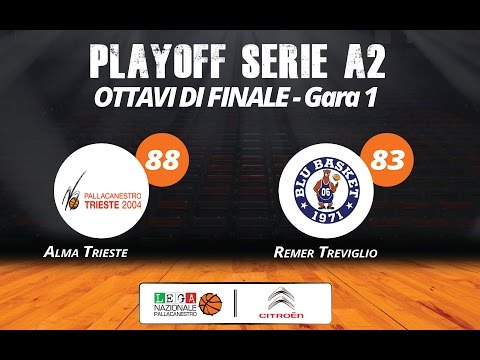 Ottavi, gara 1-Alma Trieste-Remer Treviglio 88-83