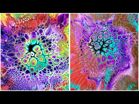 (140)Sheleeart Bloom Technique Testing Japanese recipe/日本のレシピと材料の詳細は概要欄に記載しています/フルイドアート ブルームテクニック