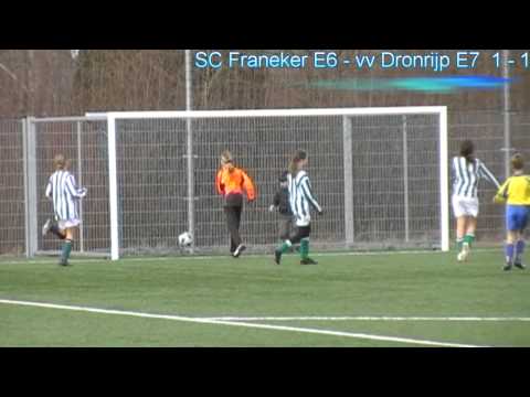 SC Franeker E6 - vv Dronrijp E7M, voorjaarscompetitie 2011, gespeeld 12 maart 2011