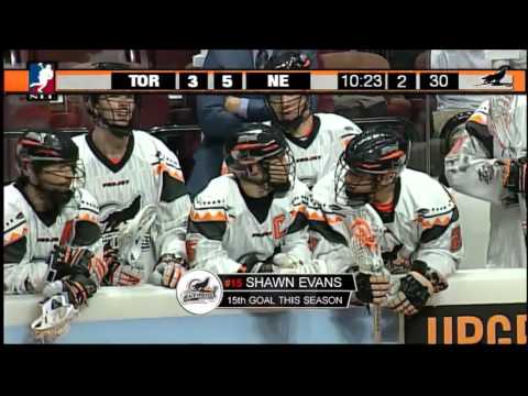 Evans Scores on Toronto Rock