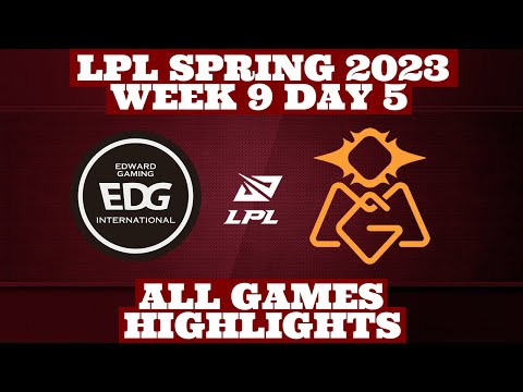 EDG vs OMG - ALL GAMES Highlights | Week 9 Day 5 LPL Spring 2023 | By Pro Esports Highlights