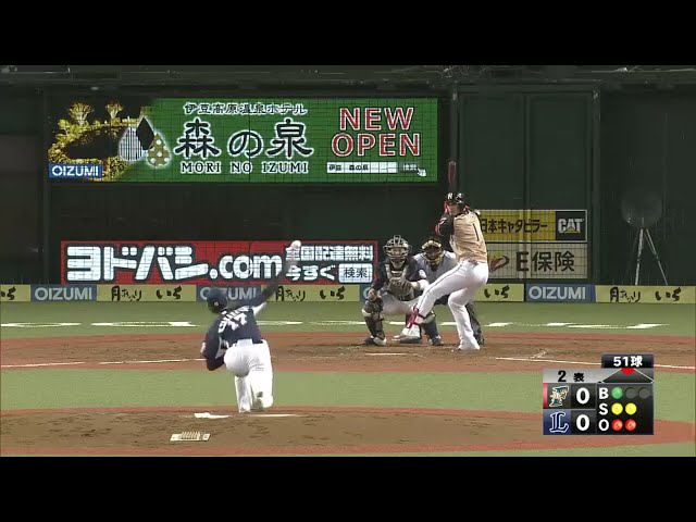【2回表】右方向へ狙い打ち!! ファイターズ・陽の先制打!! 2016/8/27 L-F