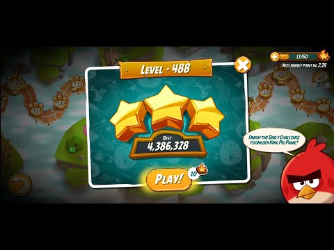 Angry Birds 2 | Rescuer | Level 488 | Hitting Fun | Angry Bird 2 Show