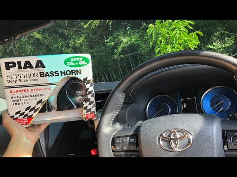 PIAA Superior Bass Horn / Klakson PIAA Japan. Install Upgrade DIY. Toyota Fortuner GR Sport.