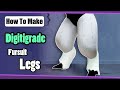 How To Make Digitigrade Foam Legs For Fursuits