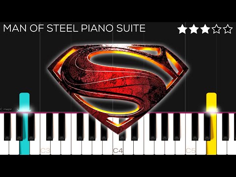 Man of Steel Piano Suite - Hans Zimmer (Arr. in the style of Patrik Pietschmann) | Piano Tutorial