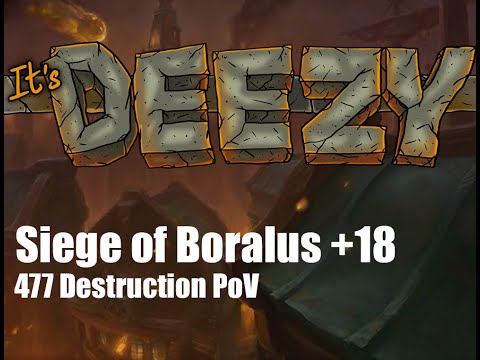 +18 Siege of Boralus Destruction Warlock PoV Mythic+ Fortified/Teeming/Quaking/Awakened