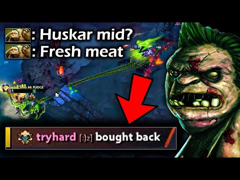 Huskar Rage Buyback in 5Minutes against this Pudge | Genius Pudge