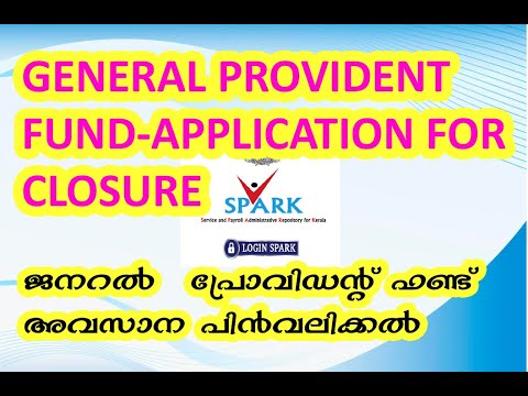 Application for closure of General Provident Fund (KERALA)