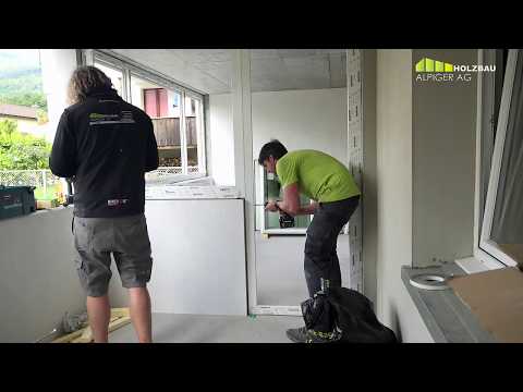 FENSTEREINBAU WINTERGARTEN | Montage von 23 Kunststoff-Fenster-Einheiten